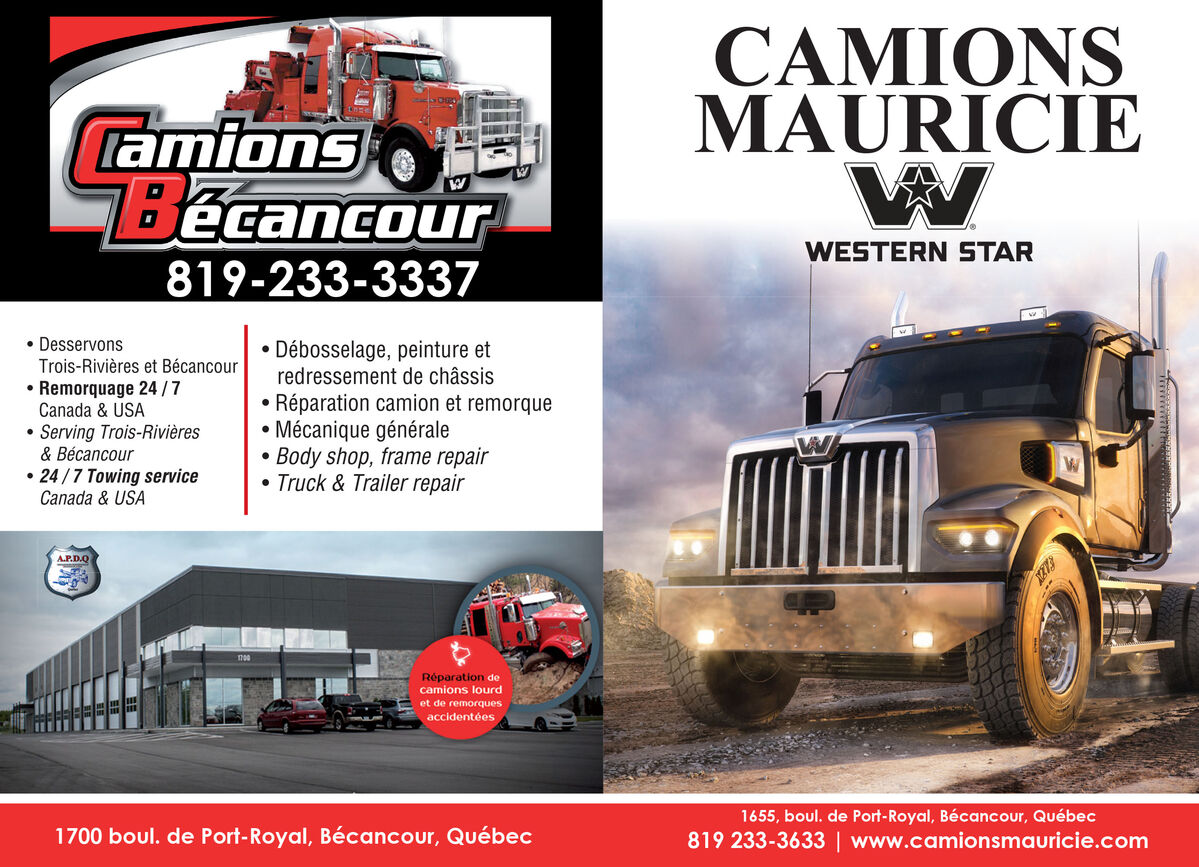 Camions Western Star Mauricie