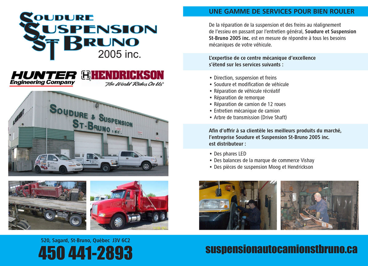 Soudure & Suspension St-Bruno 2005 Inc.