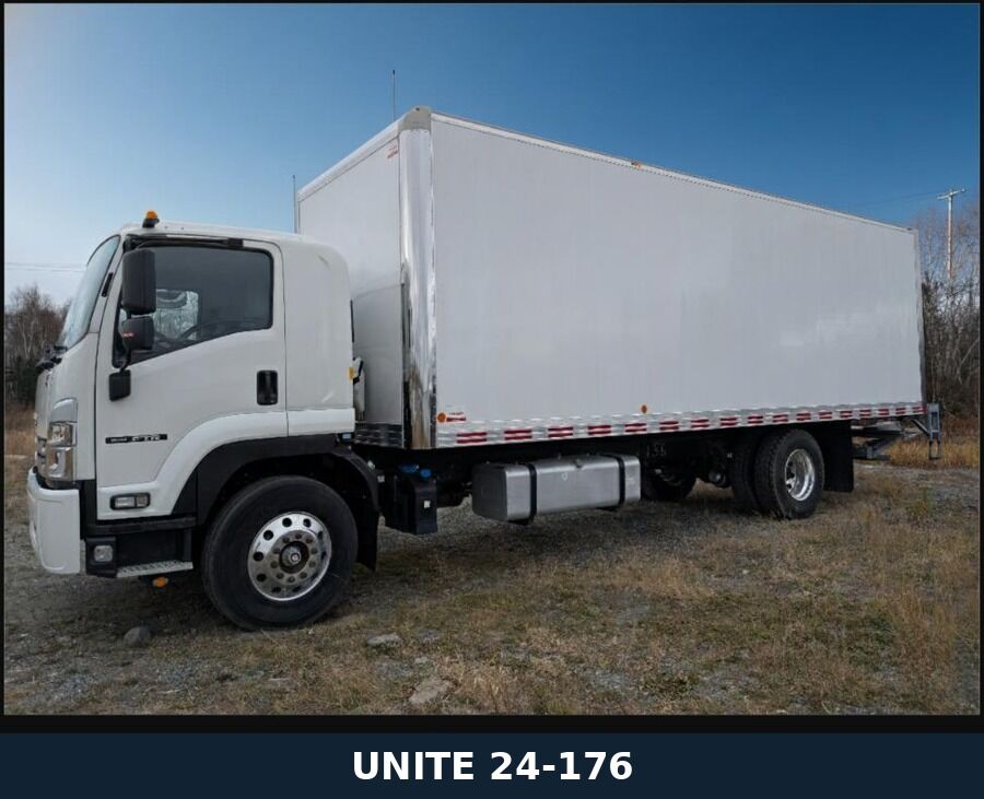 <p><span>Isuzu FTR MT7 J4, classe 7, 2024, neuf. Moteur Cummins B6.7 260 HP, transmission Allison 2550 RDS. Boîte Transit 26 pieds avec porte coulissante, plancher de bois franc, monte-charge Maxon TE-33 (3300 lb).</span></p>