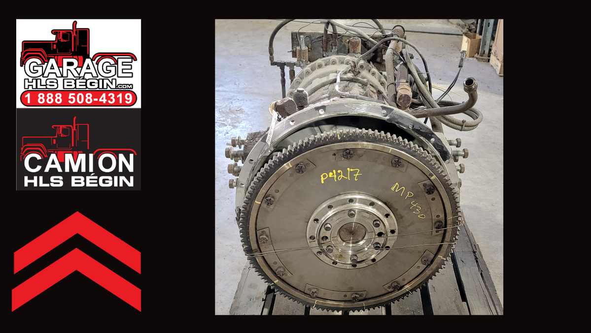 <p>P4217 (MP430)<br /> <br /> TRANSMISSION ALLISON HT740 AUTOMATIQUE DE 43 582 KM, ELLE ÉTAIT SUR UN CAMION POMPIER MACK 1993<br /> <br /> GARAGE H LS BÉGIN<br /> 8615, 127E RUE EST,<br /> SAINT-GEORGES, QC G5Y 5B9<br /> SERGE OU BOBBY, PIÈCES USAGÉES 418-228-4319<br /> <br /> « Appelez-nous dès maintenant pour obtenir les pièces dont vous avez besoin et pour prendre rendez-vous afin d’en faire l’installation par les pros des camions lourds! »</p>